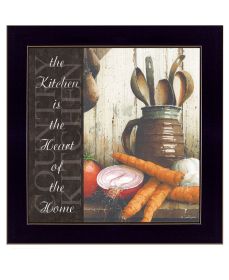 "Heart of the Home" by Artisan John Rossini, Ready to Hang Framed Print, Black Frame