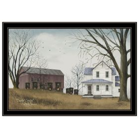 "Sunday Service" by Billy Jacobs, Ready to Hang Framed Print, Black Frame