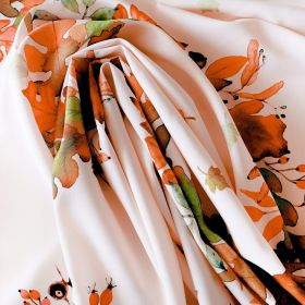 Non Iron Stain Resistant Thanksgiving Table Cloth 60x84 in Fall Leaves Table Cover Home Dining Room Table Protection Stylish Ivory Thanksgiving D