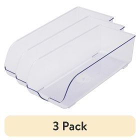 (3 pack) Clear Plastic Refrigerator Soda Can Dispenser