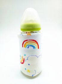 USB Milk Water Warmer Travel Stroller Insulated Bag Portable Baby Nursing Bottle Heater Cover Baby Food Warmer Bottle Warmer (Option: Rainbow)